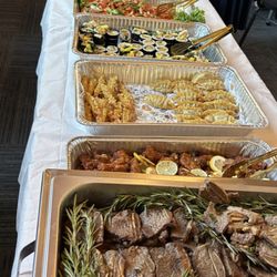 Wow Fresh Meat - The start of the buffet line...