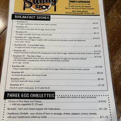 Nana’s Sunny Spot - Menu