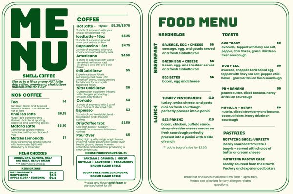 Menu photo 1 Swell Coffee Largo, FL