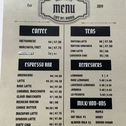 Menu Menu