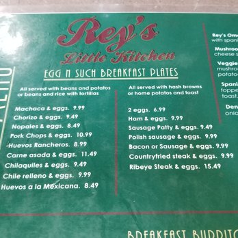 Rey's Little Kitchen - Menu - Breakfast & Brunch Near Me - Whittier, California