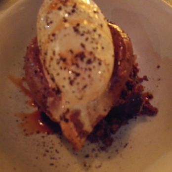 Oxomoco - Chocolate cake with coffee ice cream. Rich and chocolatey goodness - Mexican Near Me - Brooklyn, New York