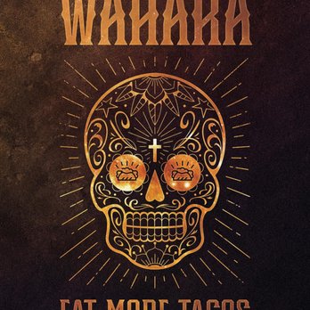 Wahaka Taco - a skull with a cross on it - Tacos Near Me - Warren, Ohio Wahaka Taco - a skull with a cross on it - Tacos Near Me - Warren, Ohio