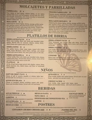Menu photo 4 Casa Monarca Mexican Cantina Bryan, TX