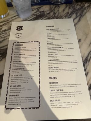 Menu photo 1 NOLA Seafood & Spirits Baltimore, MD