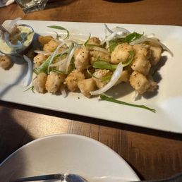 Salt-and-pepper calamari with aioli Salt-and-pepper calamari with aioli