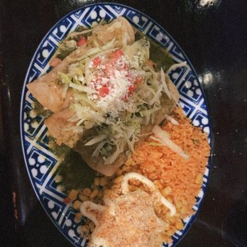 Julio's On Main - Chicken enchiladas with salsa verde, rice and street corn - Mexican Near Me - Vineland, New Jersey Julio's On Main - Chicken enchiladas with salsa verde, rice and street corn - Mexican Near Me - Vineland, New Jersey