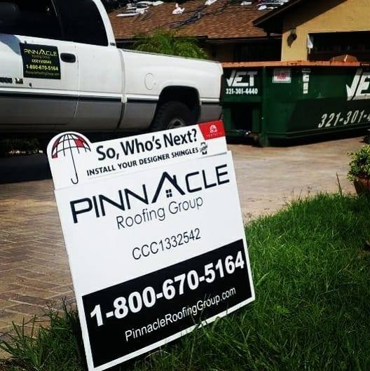 Slide of Pinnacle Roofing Group