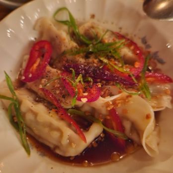Kawa Ni - SZECHUAN dumplings (pork) - Asian Fusion Near Me - Westport, Connecticut