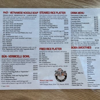 What the Pho - Menu - Vietnamese Near Me - Denver, Colorado What the Pho - Menu - Vietnamese Near Me - Denver, Colorado