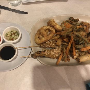 Anothai Cuisine - This is the "Combination Plate" that I ordered. The sauces are all sweet and tasty. - Thai Near Me - Houston, Texas Anothai Cuisine - This is the "Combination Plate" that I ordered. The sauces are all sweet and tasty. - Thai Near Me - Houston, Texas