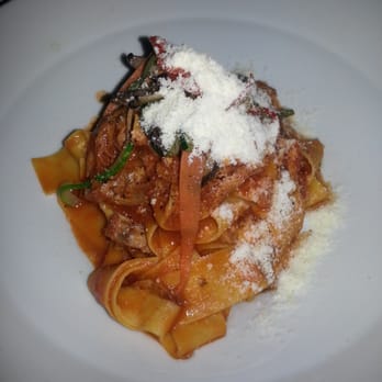 La Fenice - Papperadelle - wide egg Noodles with duck confit - Italian Near Me - Toronto, Ontario La Fenice - Papperadelle - wide egg Noodles with duck confit - Italian Near Me - Toronto, Ontario
