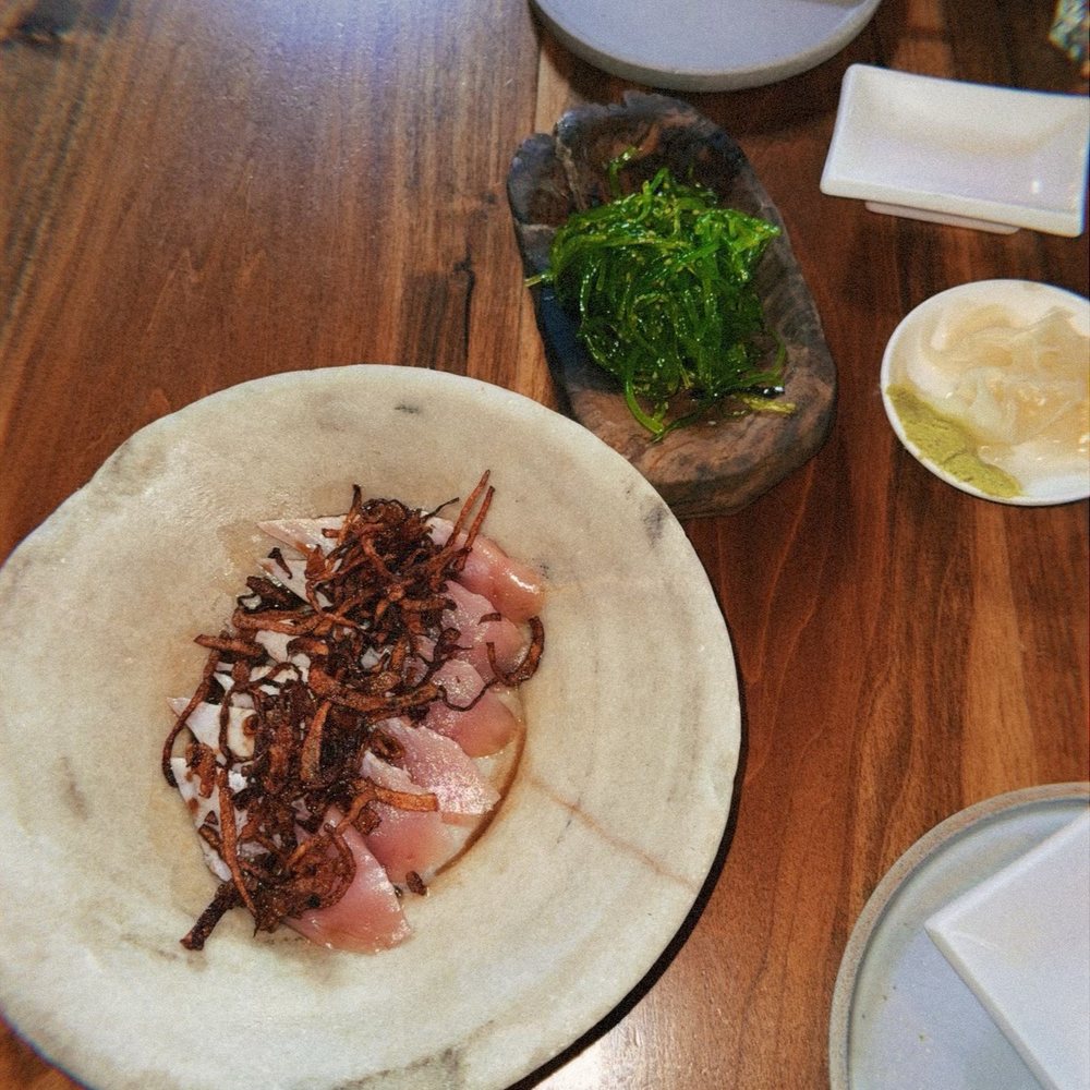 Seaweed salad, Tataki of Albacore Seaweed salad, Tataki of Albacore