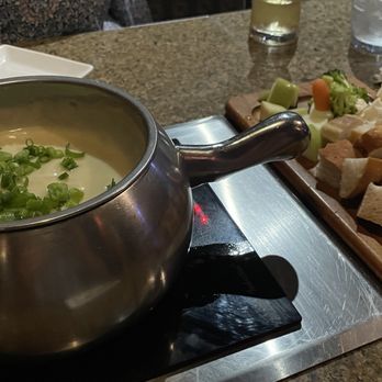 The Melting Pot - Wisconsin Trio. So good!!  Loved the cauliflower in this cheese. - Fondue Near Me - Melbourne, Florida