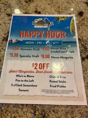 Menu photo 1 Margaritaville - Mall of America Bloomington, MN