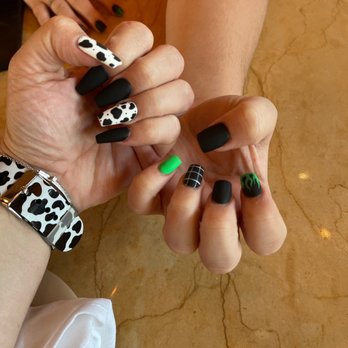 In Style Nail Spa - Cynthia is cow nails and Jessie is flames! - Waxing Near Me - Fresno, California