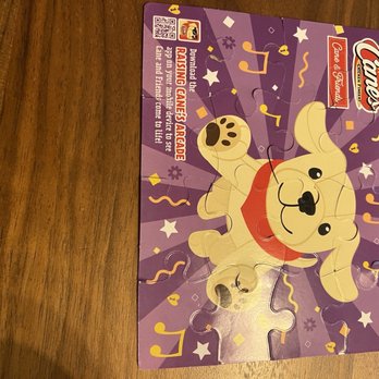 Raising Cane's Chicken Fingers - The puzzle in the kids meal - Chicken Shop Near Me - Roseville, California Raising Cane's Chicken Fingers - The puzzle in the kids meal - Chicken Shop Near Me - Roseville, California
