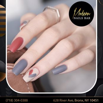 Modern Nails Bar - Matte nails for fall are giving all the cozy, chic vibes! - Nail Salons Near Me - The Bronx, New York