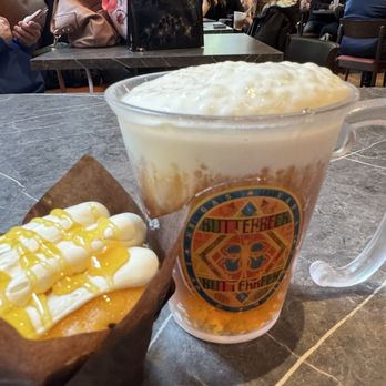 Harry Potter Shop - Butter Beer on draft and a Butter Beer muffin. - Toy Stores Near Me - Chicago, Illinois Harry Potter Shop - Butter Beer on draft and a Butter Beer muffin. - Toy Stores Near Me - Chicago, Illinois
