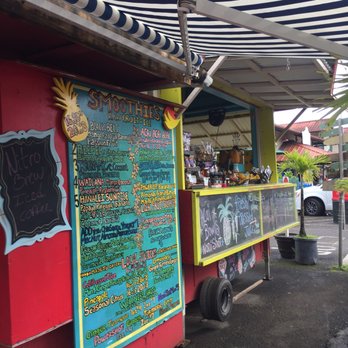 Aloha Juice Bar - truck and menu - Food Stands Near Me - Hanalei, Hawaii