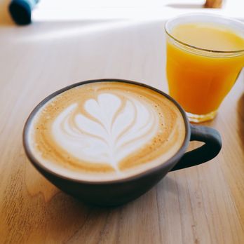 Juniper Table - Latte & Fresh OJ - New American Near Me - Palm Springs, California Juniper Table - Latte & Fresh OJ - New American Near Me - Palm Springs, California