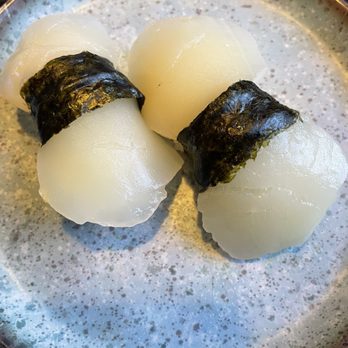Miyako - Scallop nigiri - Japanese Near Me - Houston, Texas Miyako - Scallop nigiri - Japanese Near Me - Houston, Texas
