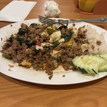 Thai Thai - "Super" Pad Kraw Pow: Super waste of money. Same lack of flavor issues. - Thai Near Me - Hanford, California Thai Thai - "Super" Pad Kraw Pow: Super waste of money. Same lack of flavor issues. - Thai Near Me - Hanford, California