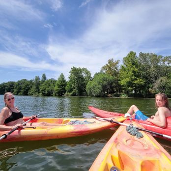 Live Love Paddle Austin Kayak Tours and Rentals - My son and I on Town Lake in Austin. - Rafting/Kayaking Near Me - Austin, Texas