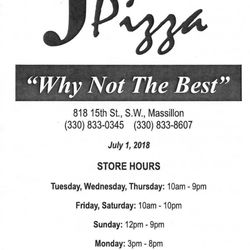 Jay's Pizza - Updated 2018 Menu