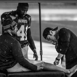 MyChiroBalance Function & Wellness - Dr. Ko working hard on the sidelines as team doctor for semipro football team: SouthBay Patriots.