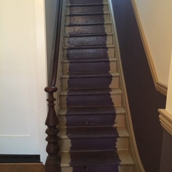 Caesar's Carpet  Center - Before and after Caesars installed 3 floors of stairway carpeting. - Carpeting Near Me - Brooklyn, New York