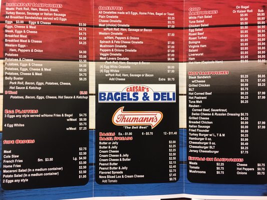Menu photo 2 Caesar's Bagels & Deli Hamilton Township, NJ Menu photo 2 Caesar's Bagels & Deli Hamilton Township, NJ