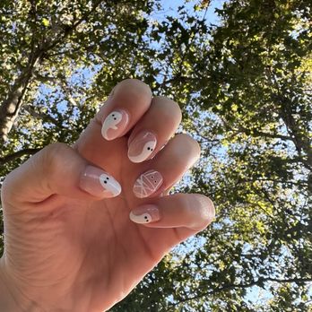 Esta Nail Spa - Spooky Almond Shaped Nails - Nail Salons Near Me - Menifee, California Esta Nail Spa - Spooky Almond Shaped Nails - Nail Salons Near Me - Menifee, California