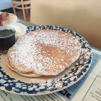 The Cup Cafe - Short stack pancakes with side of bacon - Breakfast & Brunch Near Me - Reno, Nevada The Cup Cafe - Short stack pancakes with side of bacon - Breakfast & Brunch Near Me - Reno, Nevada