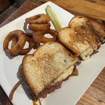 The Back Porch - Patty Melt w/ Onions - Burgers Near Me - Longwood, Florida The Back Porch - Patty Melt w/ Onions - Burgers Near Me - Longwood, Florida