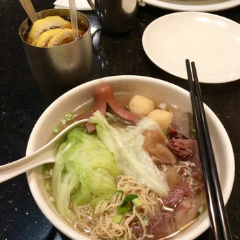 Inshou Cafe - TW Special Noodle Soup and Iced Lemon Tea, total $9.50 at Happy Hour - Chinese Near Me - San Mateo, California