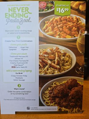 Menu photo 7 Olive Garden Italian Restaurant Milpitas, CA Menu photo 7 Olive Garden Italian Restaurant Milpitas, CA