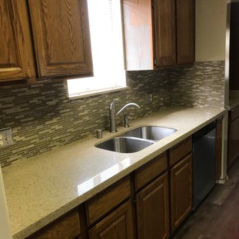 Tile & Marble Source - Beautiful, stainless steel sink and faucet, backsplash and cabinets refinished - Flooring Near Me - Glendora, California