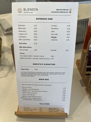 Menu photo 2 BlendIn Coffee Club Sugar Land, TX