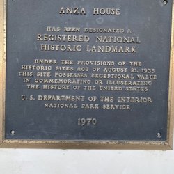 Casa de Anza Adobe - The 1970 plaque! Anza Adobe San Juan Bautista CA Sun 2/19/23
