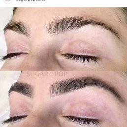 My eyebrows before and after