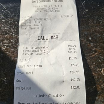 Lee's Sandwiches - Coffee & Tea Near Me - Gardena, California