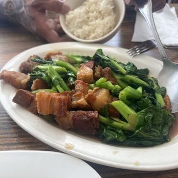 Casa Thai - Chinese Broccoli with Crispy Pork - Thai Near Me - Whittier, California