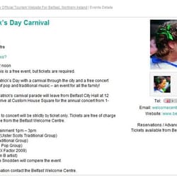 St Patrick's Day Festival - from website