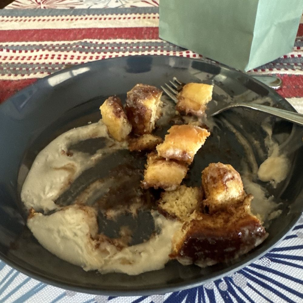 Az Bake Haus - Cinnamon roll (partially devoured) - Bakeries Near Me Az Bake Haus - Cinnamon roll (partially devoured) - Bakeries Near Me