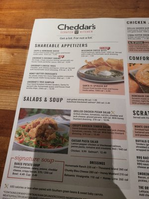 Menu photo 3 Cheddar's Scratch Kitchen Baytown, TX