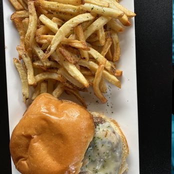 Finger Lakes Public House - Mushroom Swiss Burger with fries - Pubs Near Me - Canandaigua, New York Finger Lakes Public House - Mushroom Swiss Burger with fries - Pubs Near Me - Canandaigua, New York