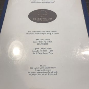 Beechwood Cafe - Menu - Breakfast & Brunch Near Me - Jersey City, New Jersey Beechwood Cafe - Menu - Breakfast & Brunch Near Me - Jersey City, New Jersey