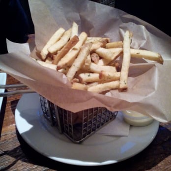 Kings Row Gastropub - Close up of the Kennebec fries. Nice and crispy! Served w/ a house aioli. - Gastropubs Near Me - Pasadena, California