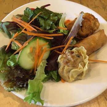 Lemongrass Brooklyn - Appetizer with Lunch Special Combination - fried Wonton, fried spring roll and Steamed Thai Country Style Dumpling. Yum! - Thai Near Me - Brooklyn, New York Lemongrass Brooklyn - Appetizer with Lunch Special Combination - fried Wonton, fried spring roll and Steamed Thai Country Style Dumpling. Yum! - Thai Near Me - Brooklyn, New York